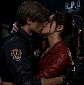 My leon x claire art, took me alot of prompting to get it right honestly'