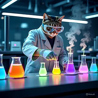 The cat lab'