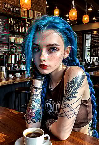 Jinx in coffee shop'