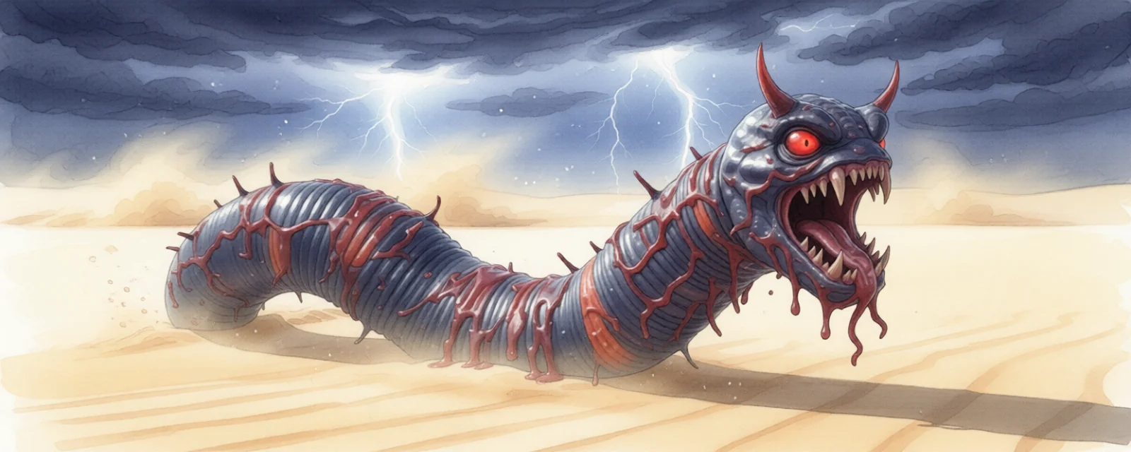 Sci Fi sandworm mashup and this bastard came out. picture 1 of 1