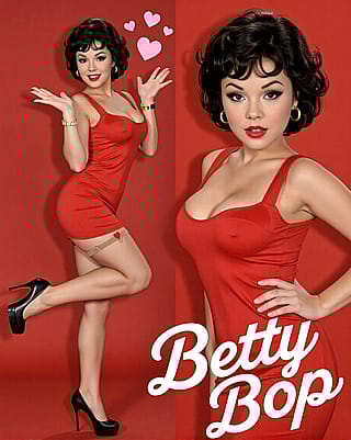 Betty Bop, Pin Up Girl (Vivid-2)'