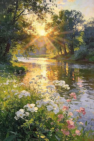 I broke down the exact prompt behind this painterly sunset scene (and why it works)'