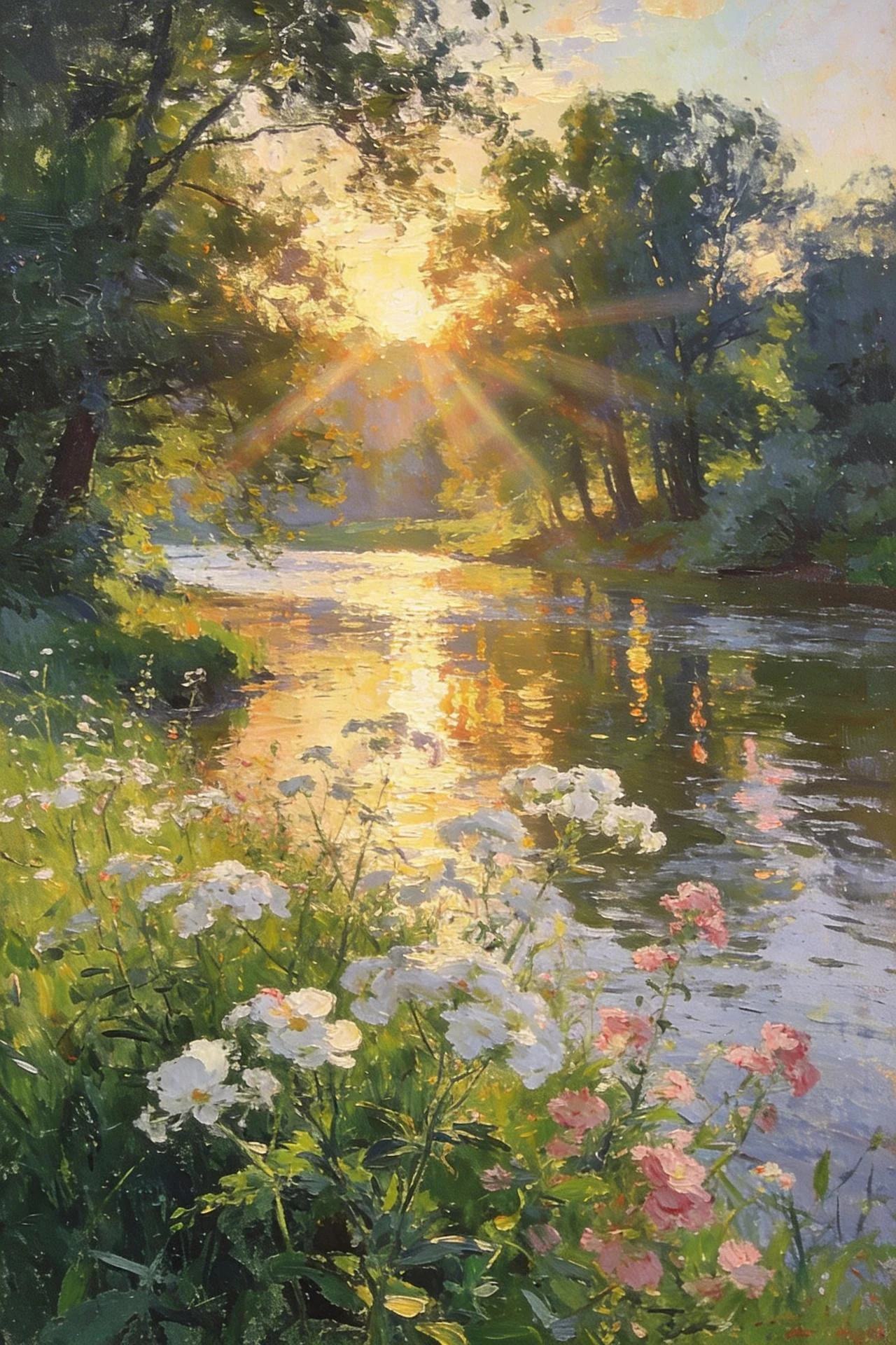 I broke down the exact prompt behind this painterly sunset scene (and why it works) picture 1 of 1