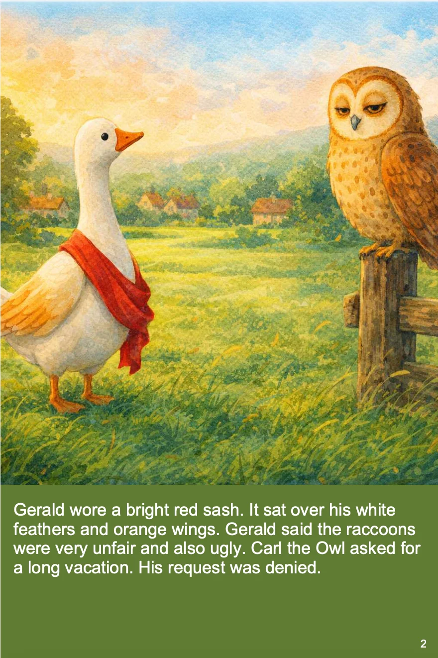 (Political Satire) The Honking Mayor of Bumbleton picture 1 of 14