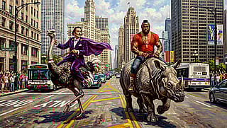 Remember that time Mr T and Dali went for a ride in Chicago?'