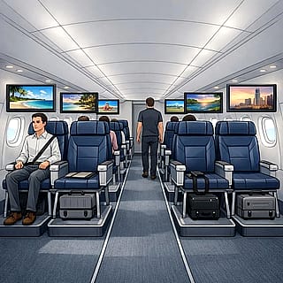 Help w an idea for an airplane interior design.'