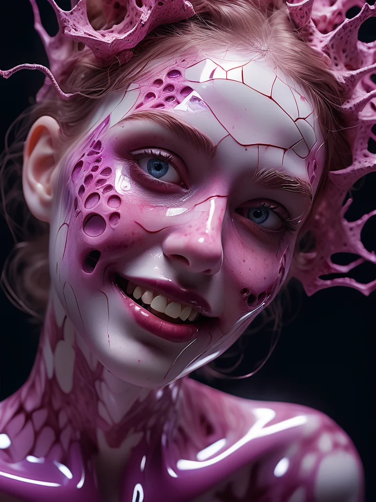 Pink cracks, purple whispers picture 1 of 1