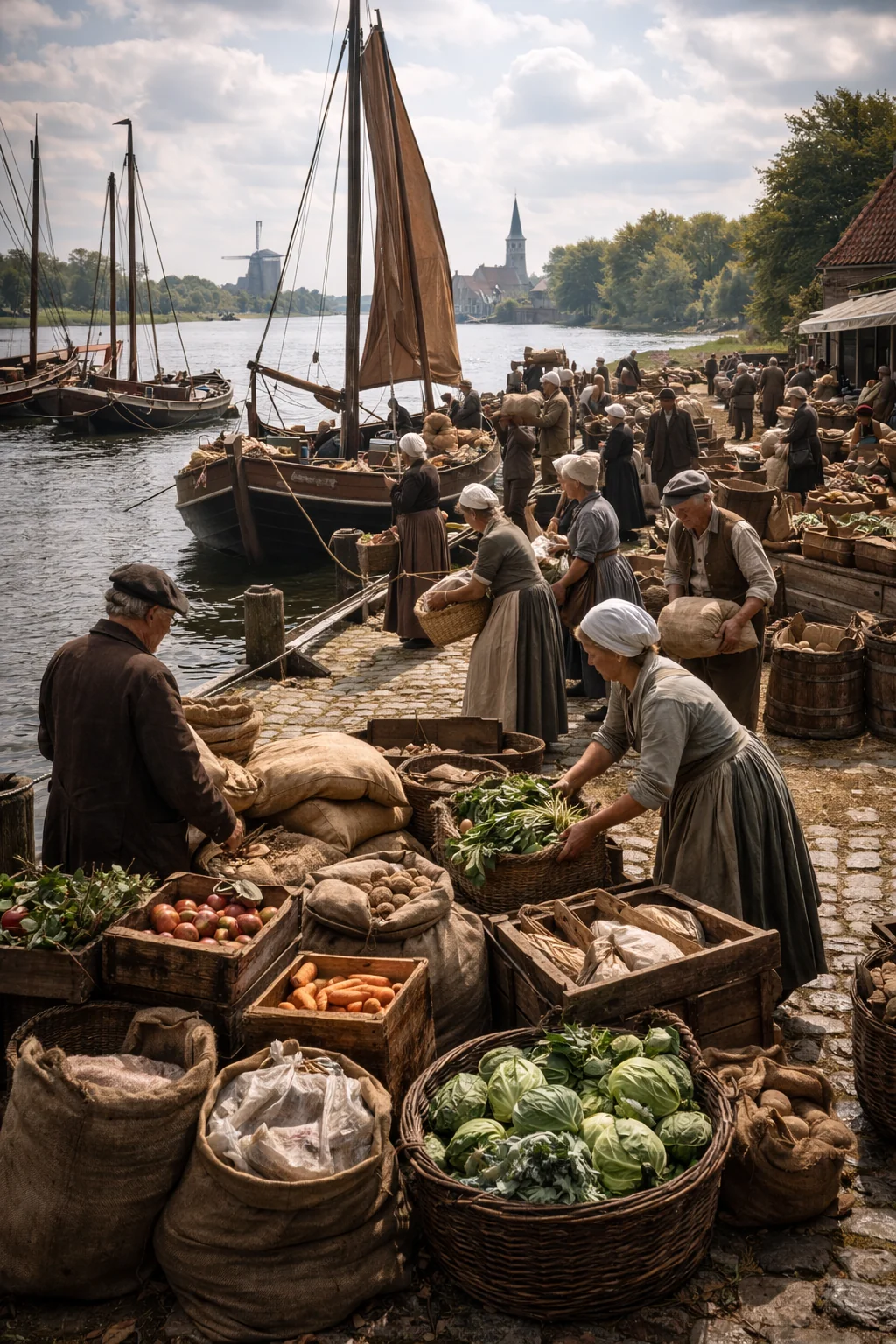 Random Dutch town, early 1800s picture 3 of 5