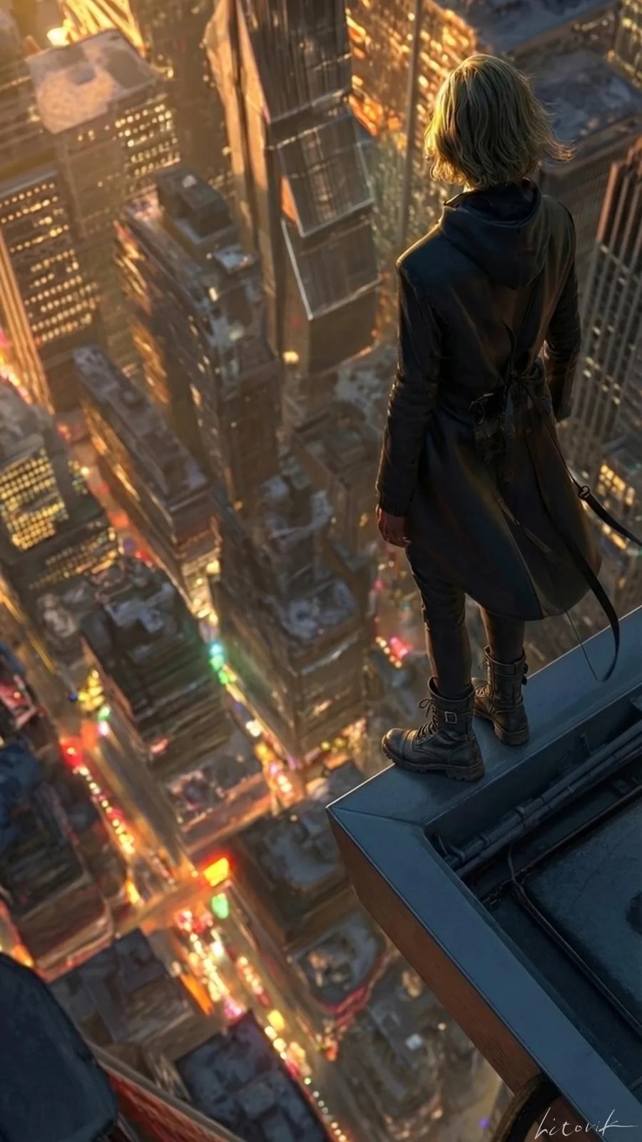 A Lone Moment Above the City / Phone Wallpaper Archives picture 1 of 1