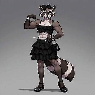 Femboy Raccoon.'