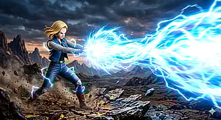 C18 doing a KAMEHAMEHA'