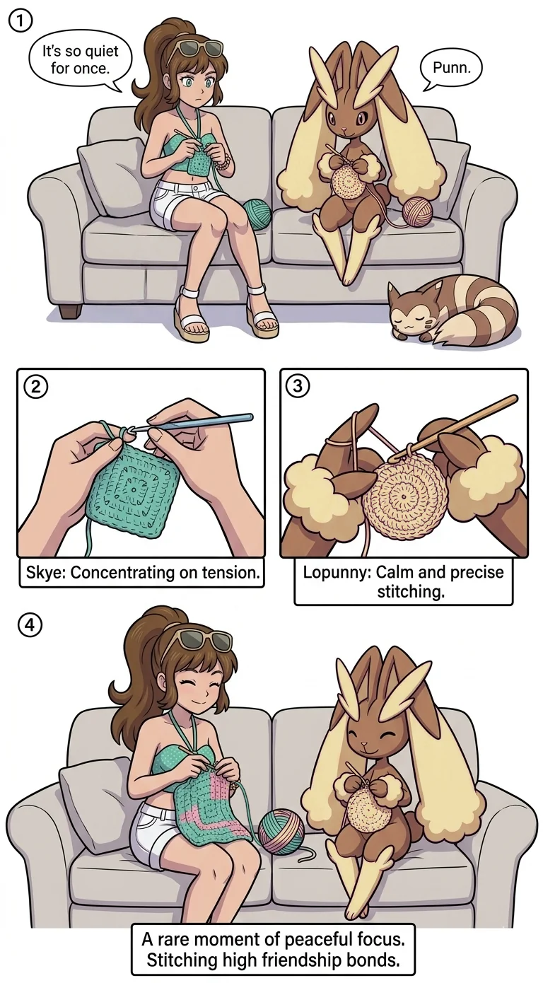 Skye taught Lopunny how to crochet picture 1 of 1