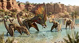 Tapejara wellnhoferi, an extinct pterosaur'