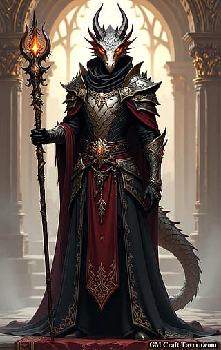 Dragonborn Sorcerer Awaits Your Quest'