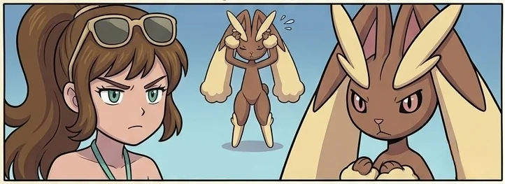 Skye teaches Lopunny "The Look" picture 1 of 1