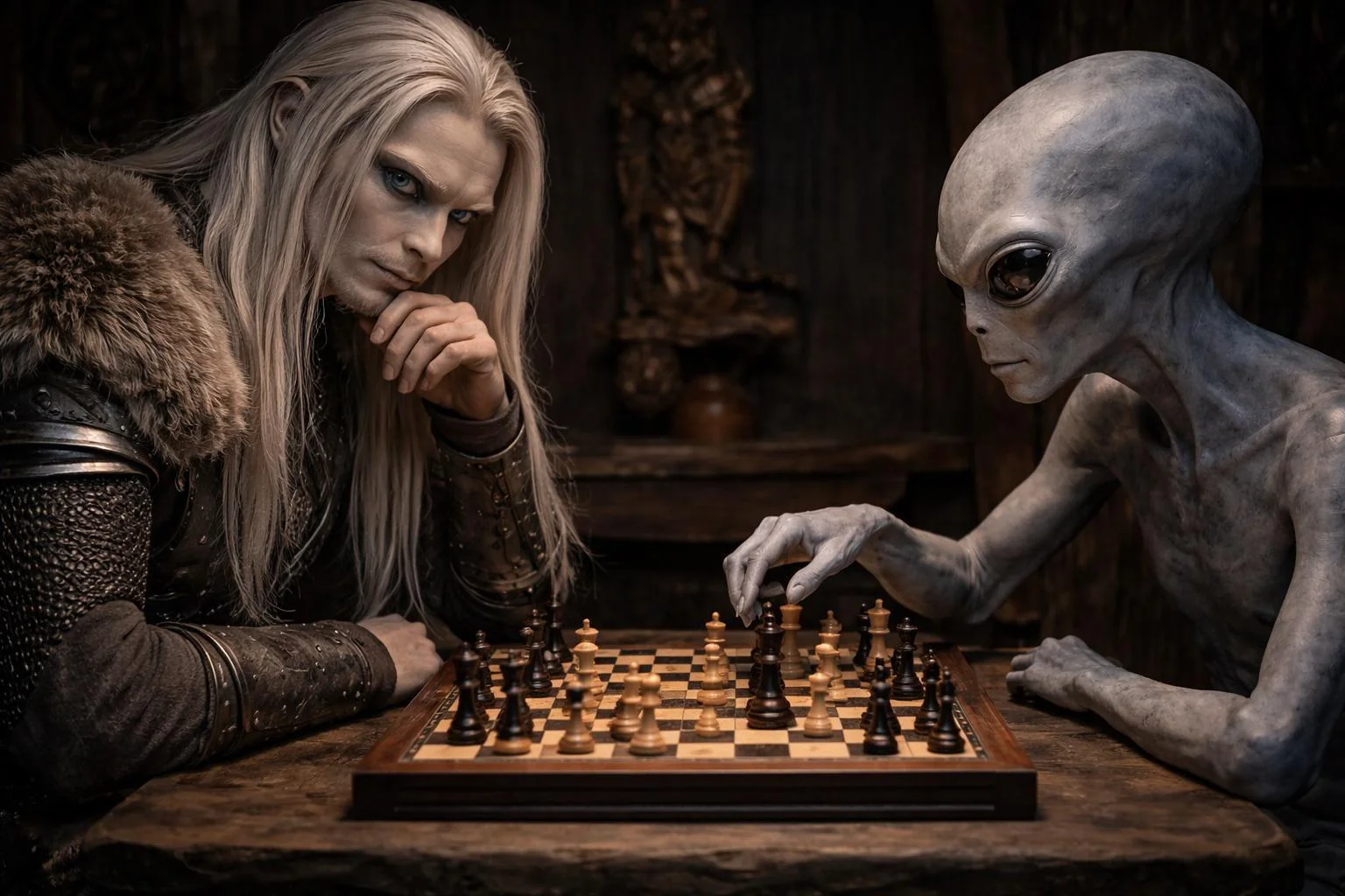 Chess game between 2 races of alien picture 1 of 1