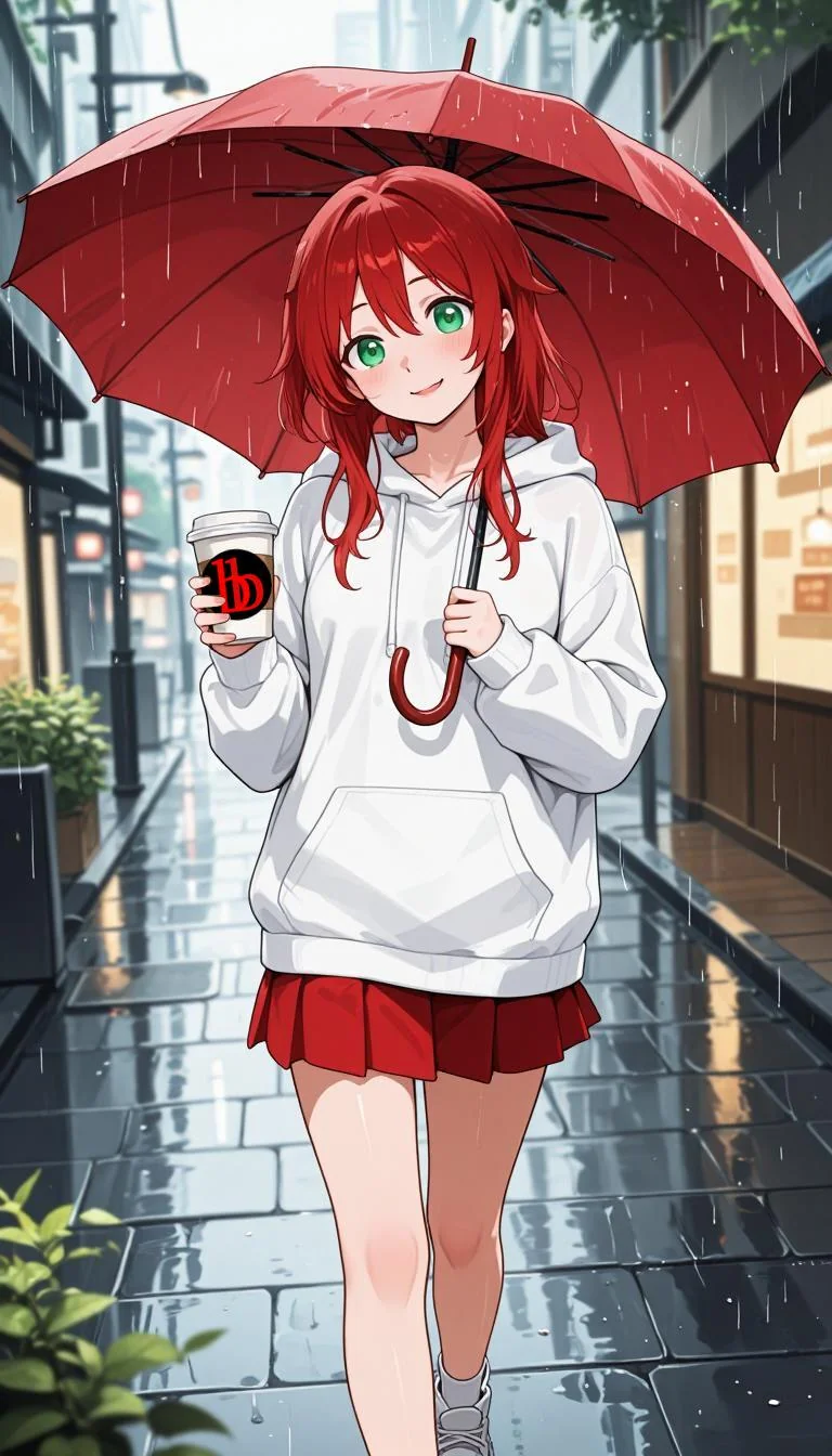 Cold outside… warm inside ☕ Sasha’s heading to her shift at the coffee shop ☕ picture 1 of 1