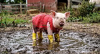 "If you jump in muddy puddles, you must wear your boots!"'