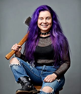 Lizzie Borden but she looks most like she gave her mother 40 whacks...'