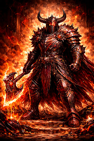 The Seven Deadly Sins as Medieval Knights'