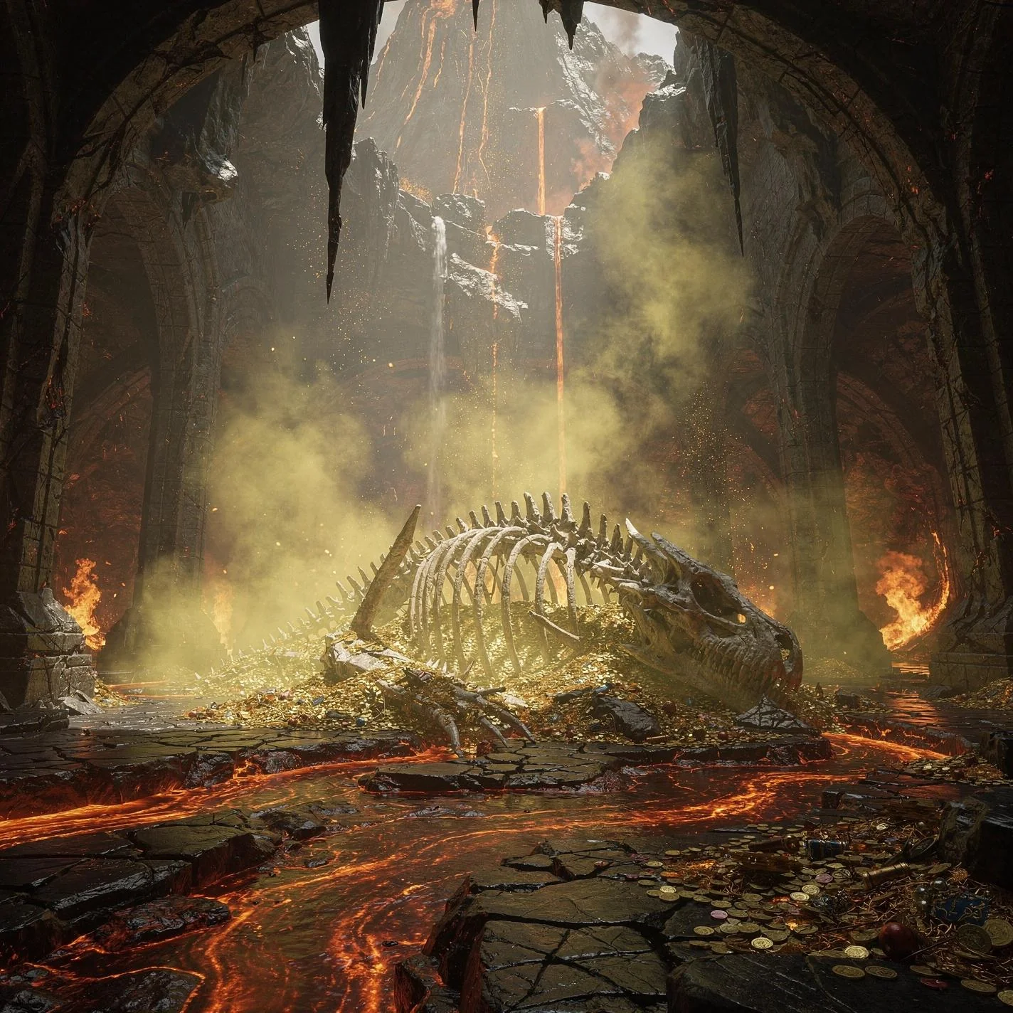 Prompt Drop #1 — Ancient Dragon Lair 🐉 (FLUX.2 [max]) picture 1 of 1