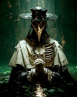 Grotesque open chest wounds'