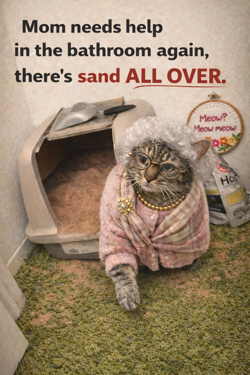 Grandma Cat is Naughty picture 3 of 6