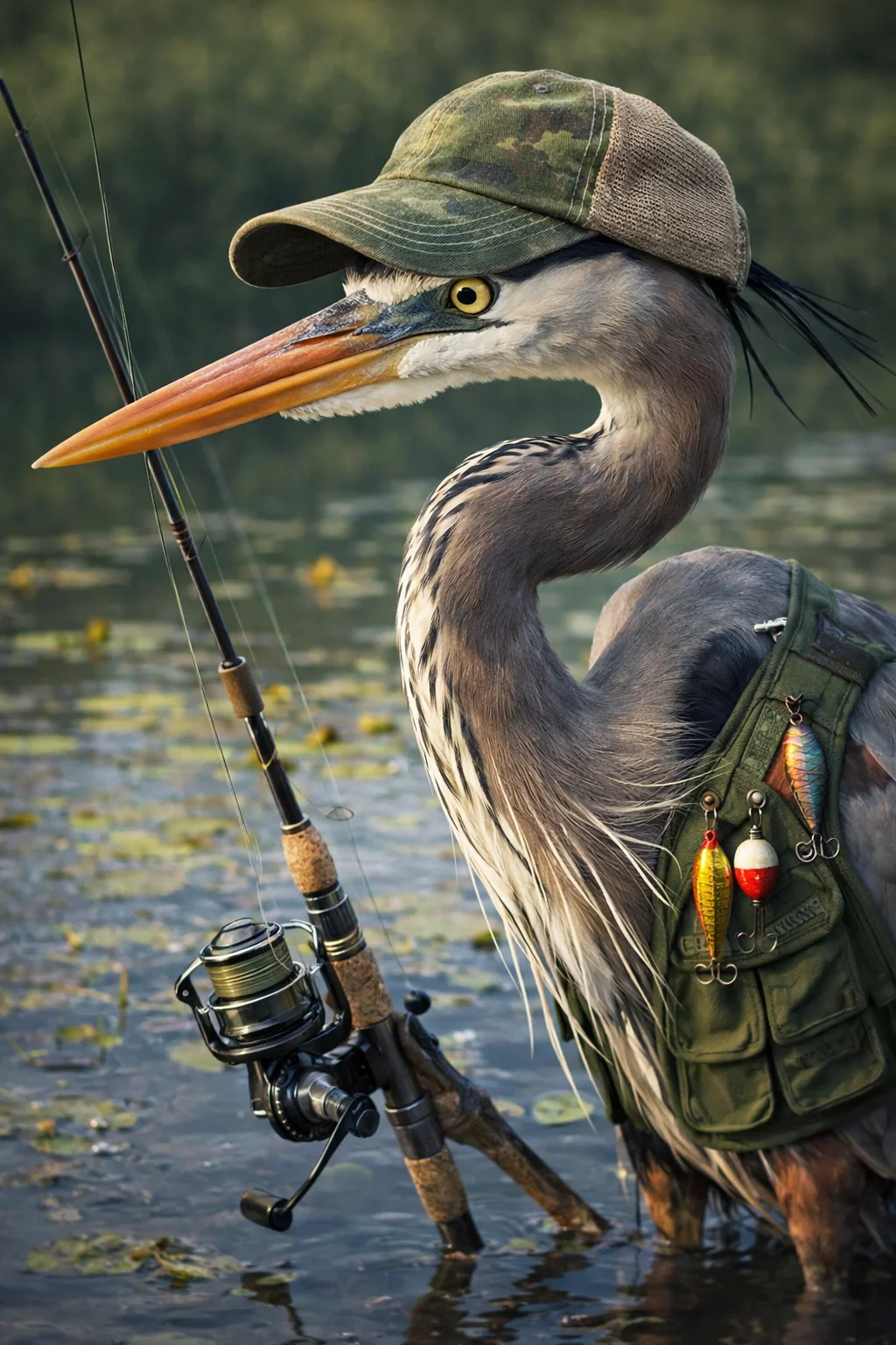 Great Heron Fishing picture 1 of 1