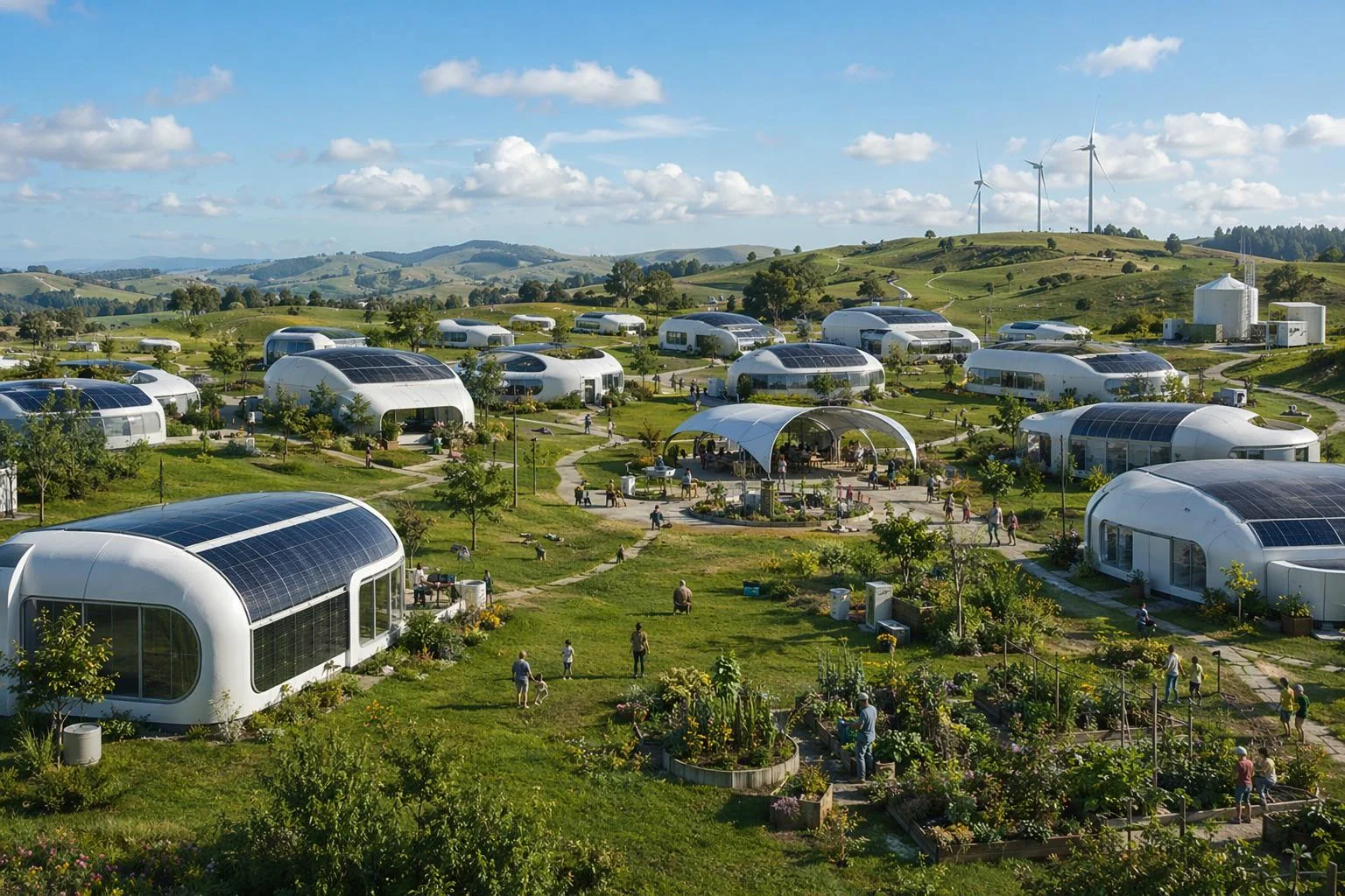 Solarpunk village picture 1 of 1