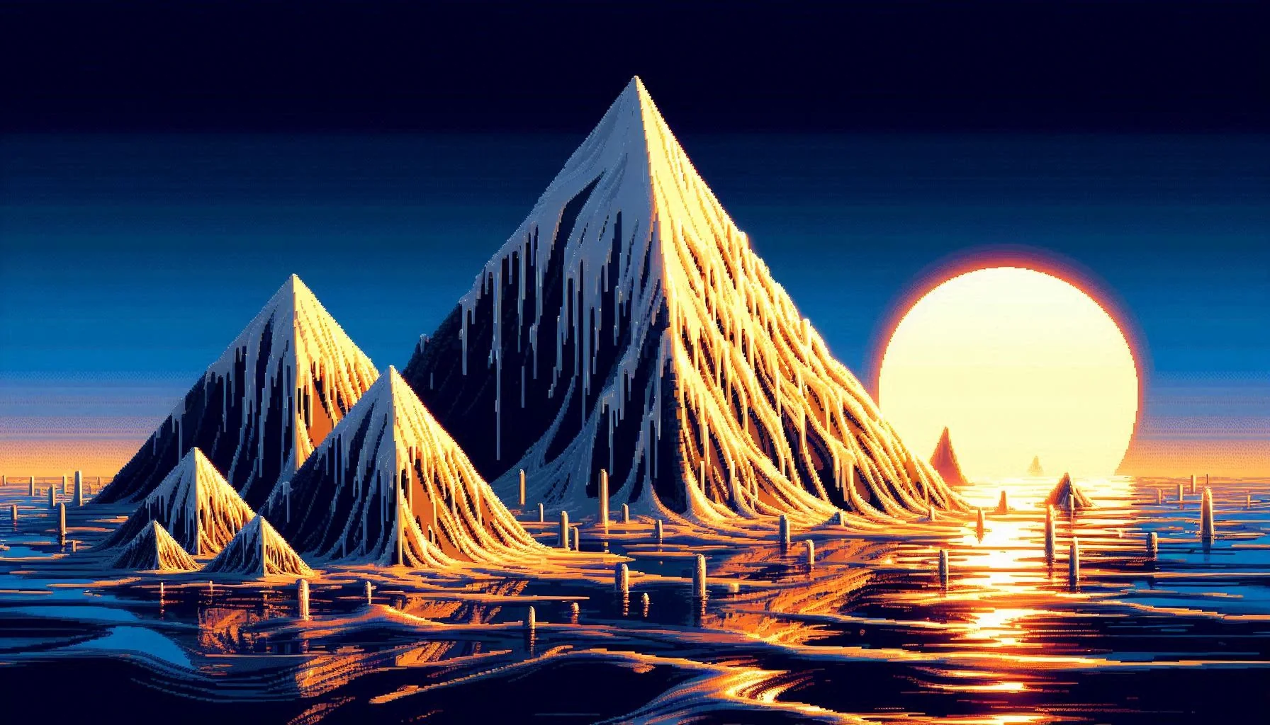 Pyramid masses (Pixel art) picture 2 of 5