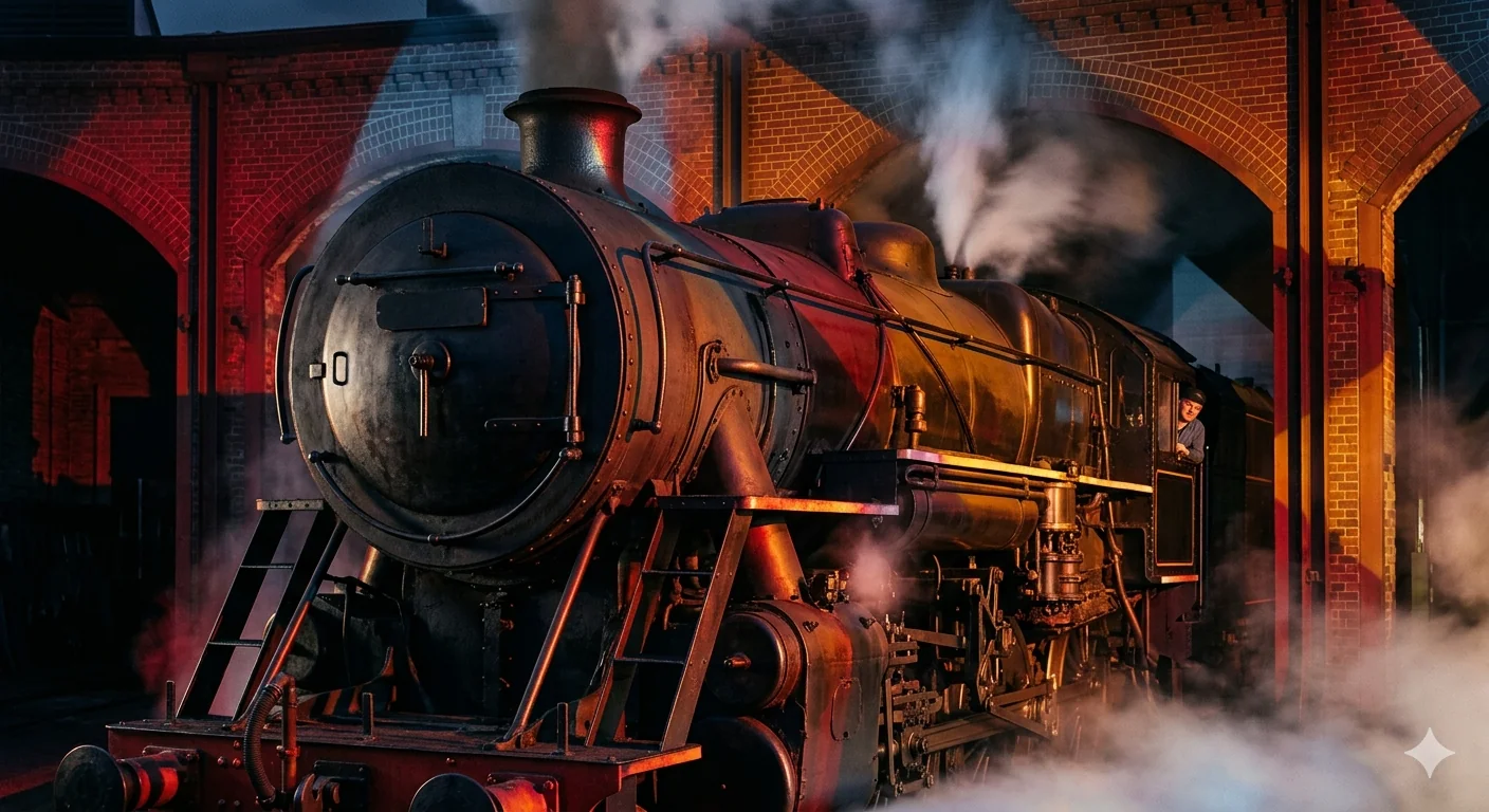 Steam Engine coming out of the Sheds picture 1 of 1