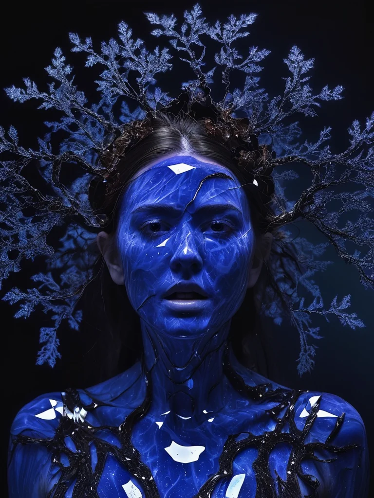 Eyes wide in crystalline blue silence picture 1 of 1