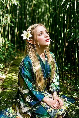 Serenity in the bamboo forest'