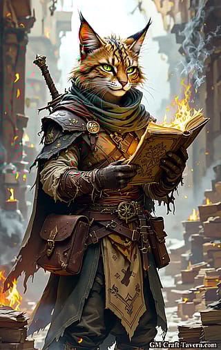 Feline Scholar of the Arcane'