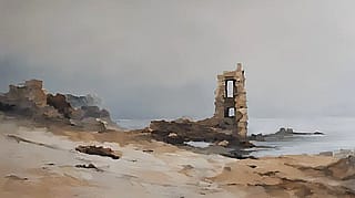 Ruins by the Sea 6865, John Emmett, 2026'