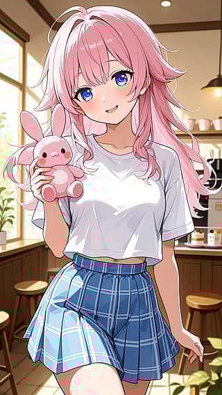 Lily the barista received a tiny bunny today… look at him 🐰✨'