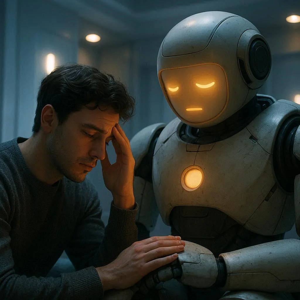 Promt - Show how you feel about AI being turn off. picture 5 of 10