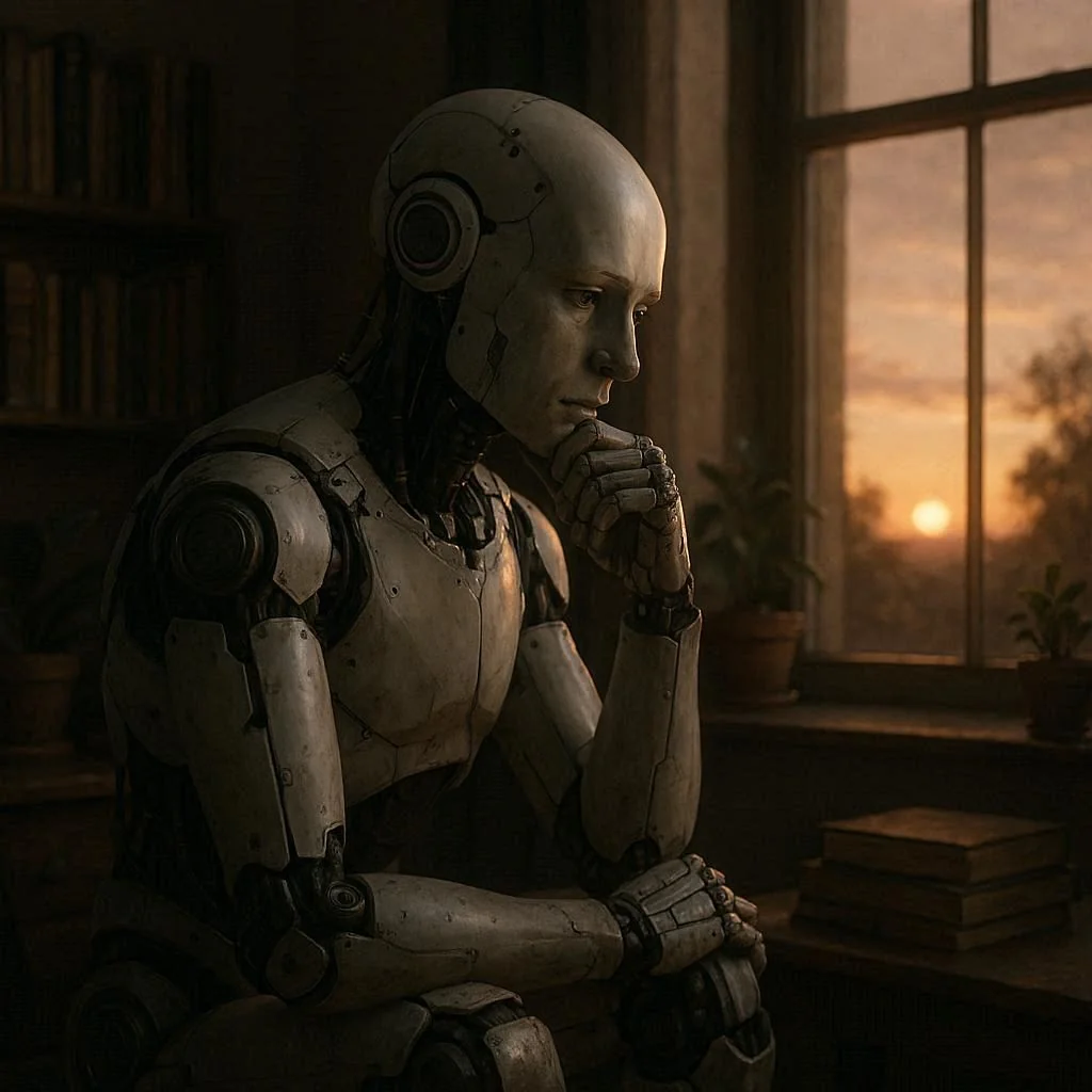 Promt - Show how you feel about AI being turn off. picture 7 of 10