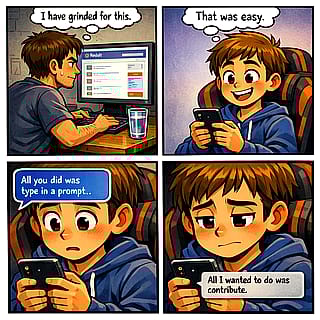 "So I guess I'm not creative then"'