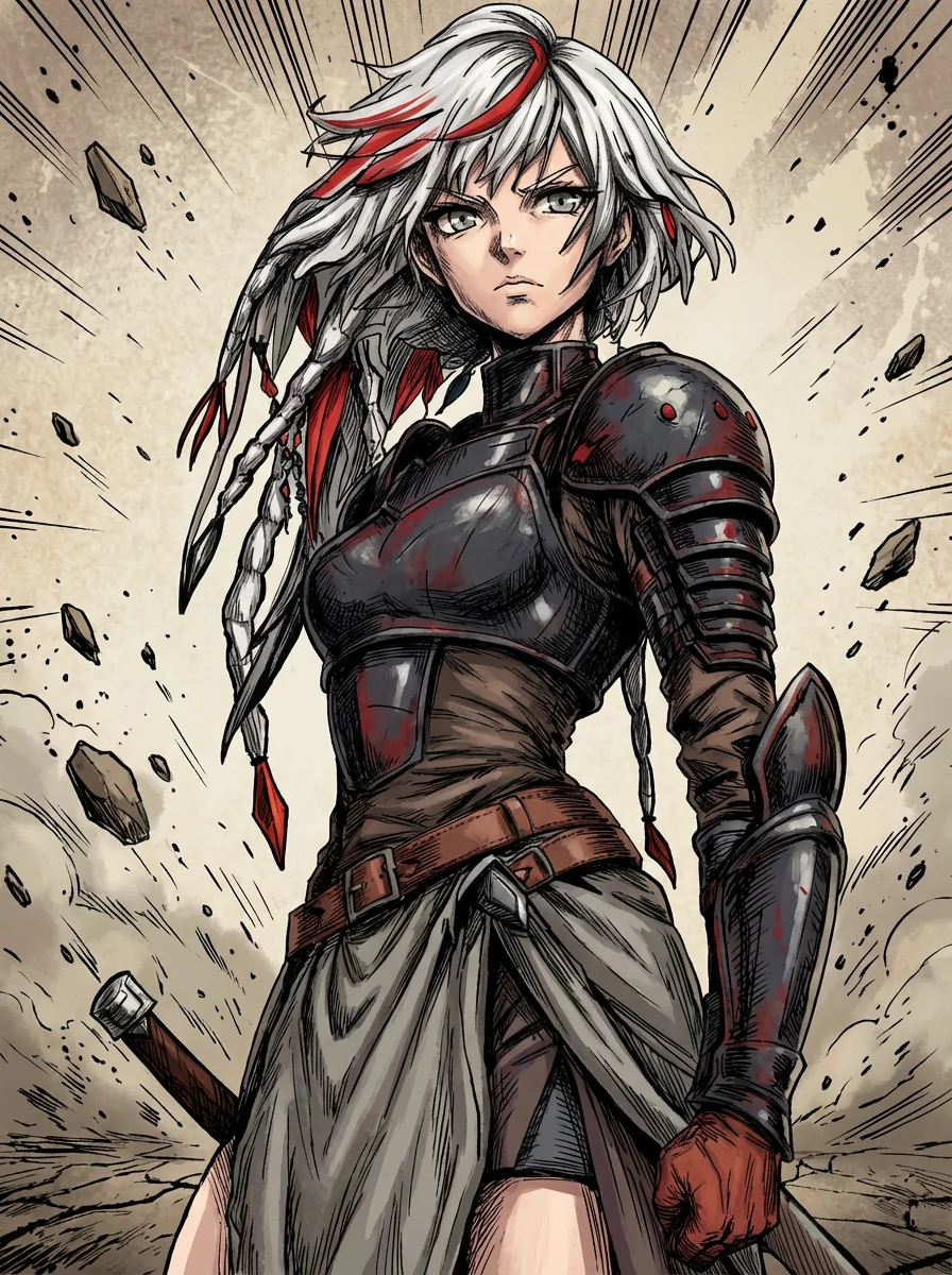 OC hand-drawing and AI picture 1 of 3