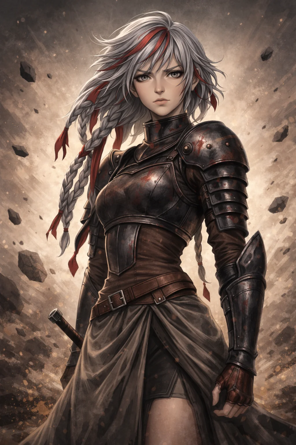 OC hand-drawing and AI picture 3 of 3