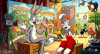 Two long eared legends backstage'