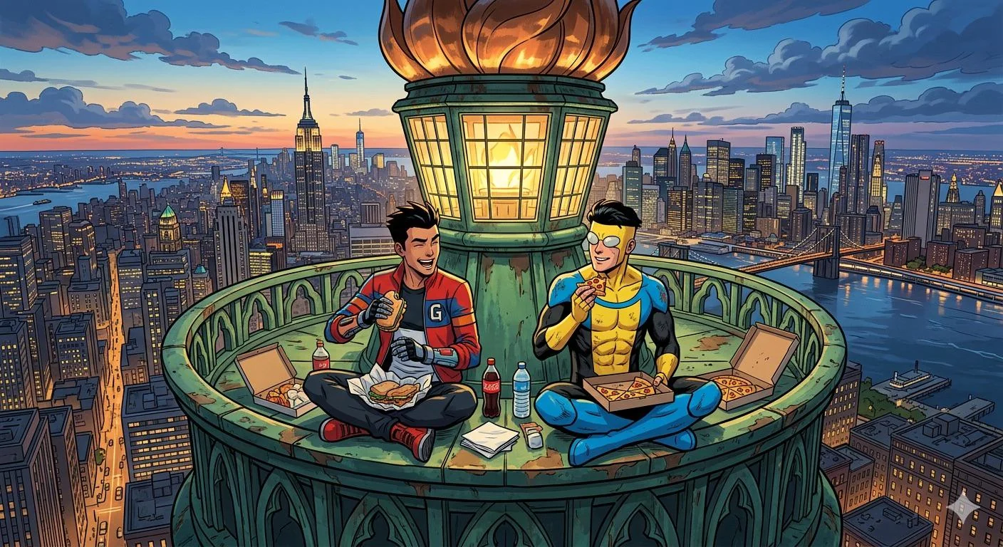 Invincible meeting Rex Salazar (Generator Rex). picture 1 of 1