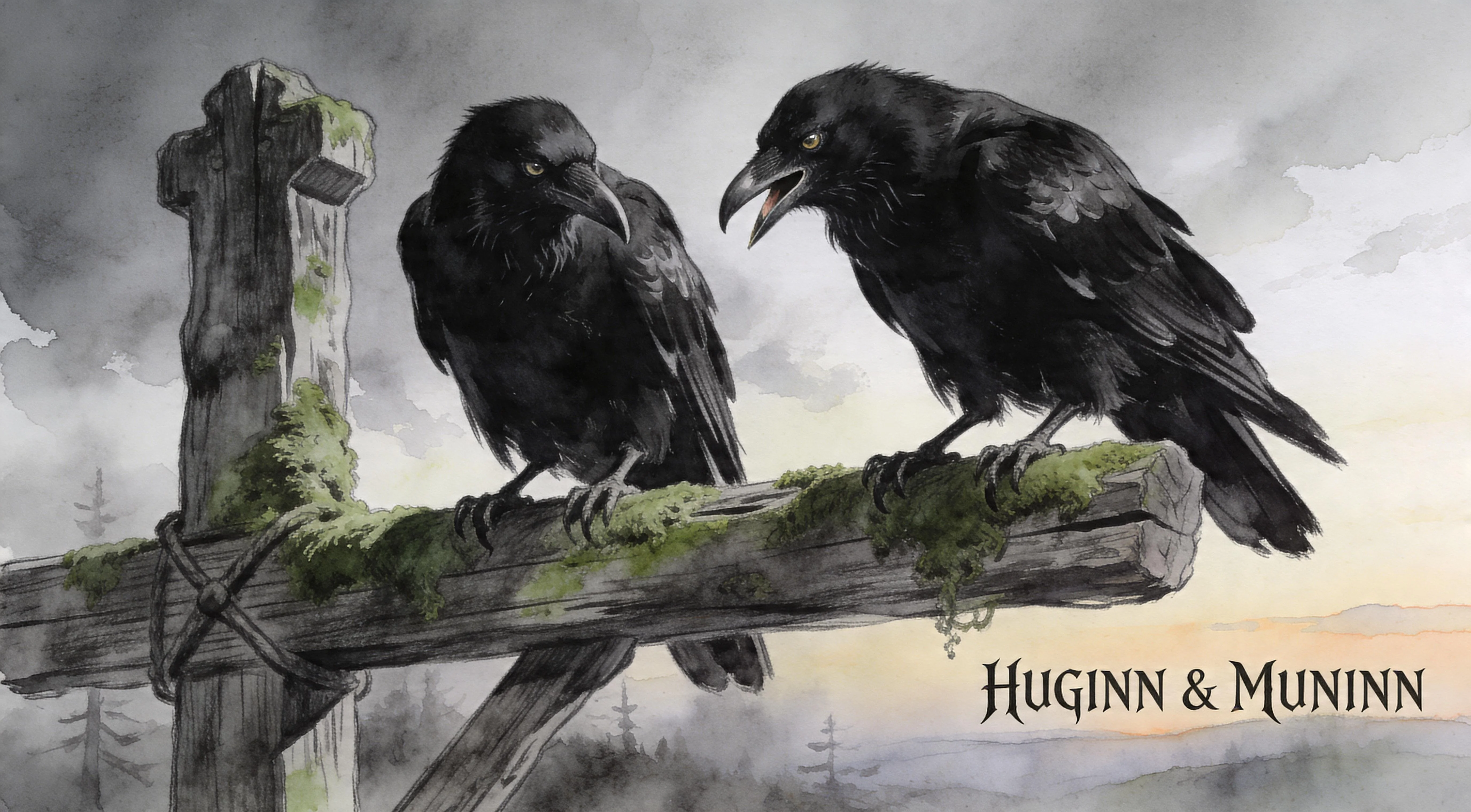 Visualizing the dark side of Norse Mythology for my podcast project. Created with AI to capture a raw charcoal and watercolor 'Field Journal' style. picture 1 of 1