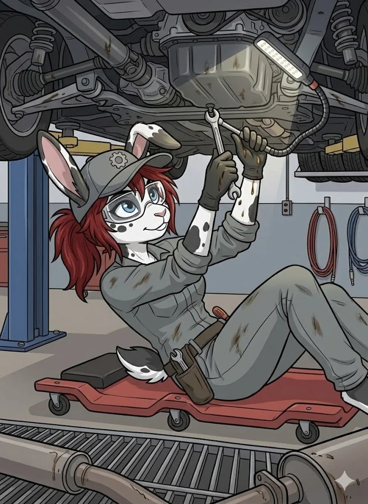 Zen, the rabbit mechanic! picture 2 of 2