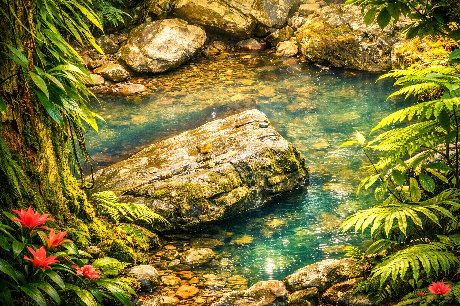 Amazing pond in the La Mina Trail - El Yunque rainforest PR picture 1 of 1