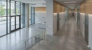 Empty entrance of a building'