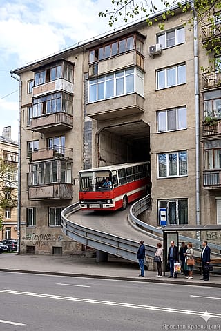 "Bus Stop: 3rd Floor"'