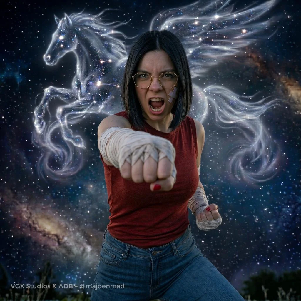 I'm Majo and this is my first Saint Seiya AI Cosplay -- Soy Majo y este es mi primer Cosplay de Saint Seiya con IA picture 1 of 7