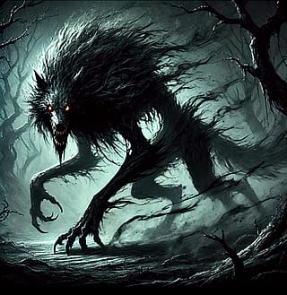 An attempt at a making a dread wolf'